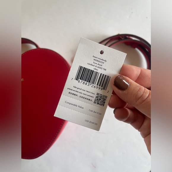 Kate Spade - Love Shack Heart Crossbody in Red ❤️❤️🌹 - Picture 9 of 10